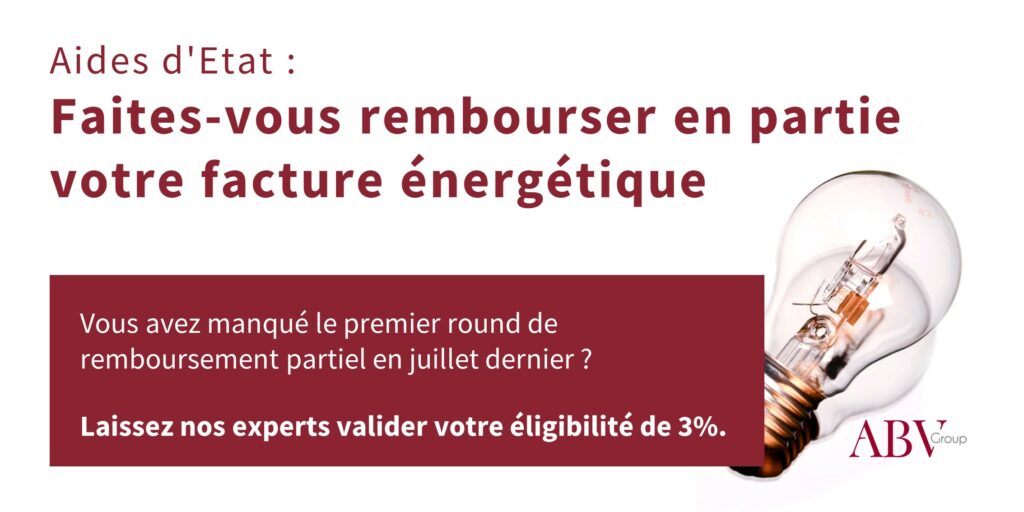 Aides à la résilience énergétique - demandez le remboursement de vos factures