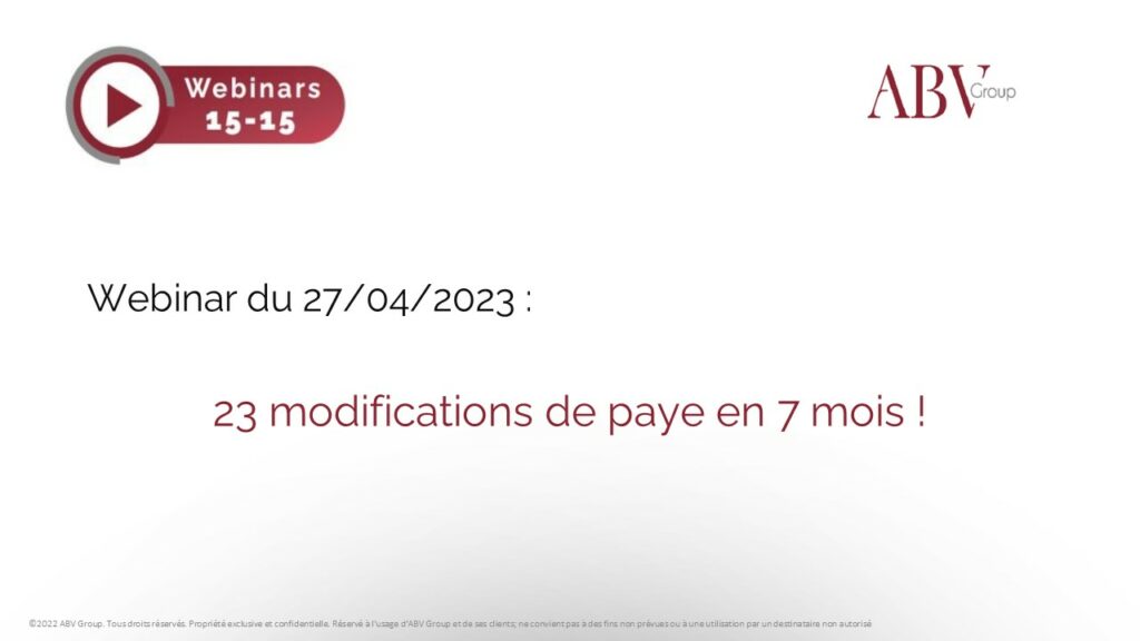 27 modifications de paye en 7 mois