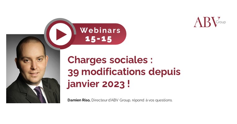 Webinar charges sociales