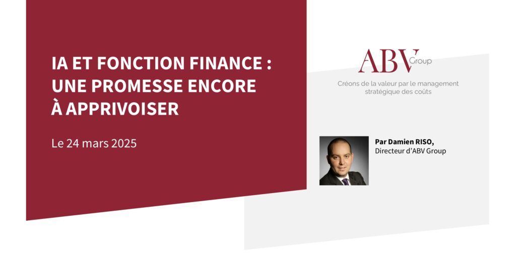 IA ET FONCTION FINANCE : UNE PROMESSE ENCORE À APPRIVOISER