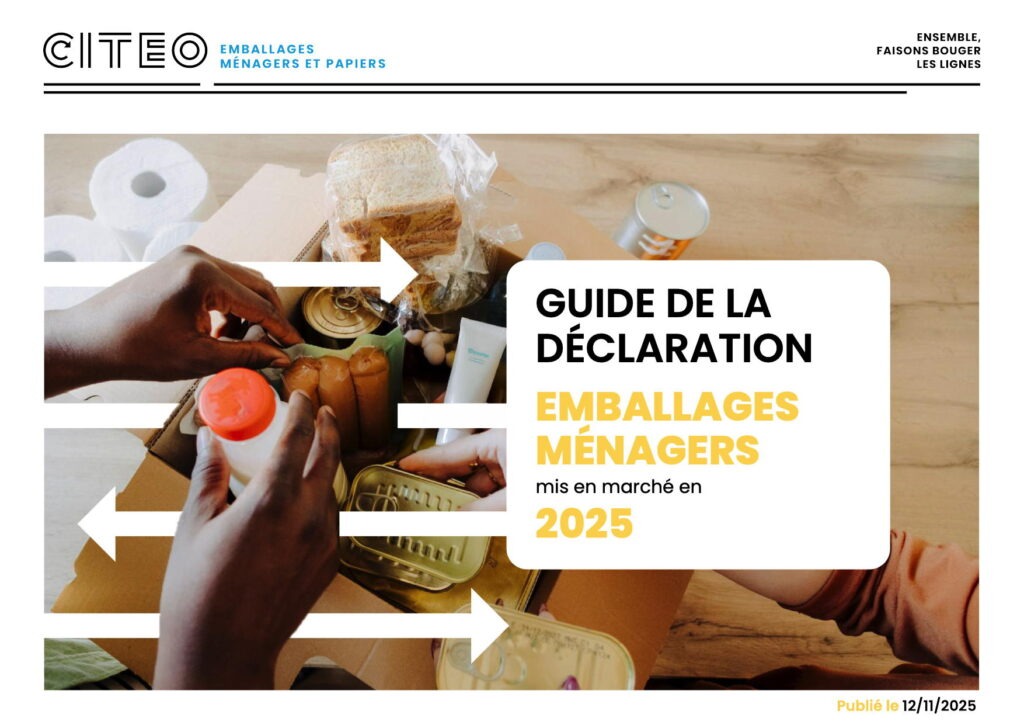Guide déclaration CITEO 2025 couverture